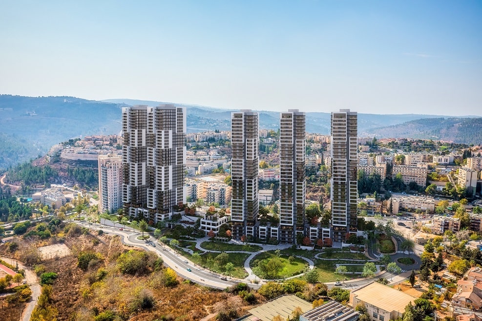 פרויקט של אביסרור קשת נדלן בירושלים -קוסטה ריקה- מתכנן אדר' מנדי רוזנפלד, עורך ההדמיה- רועי כהן, סנאפשוט