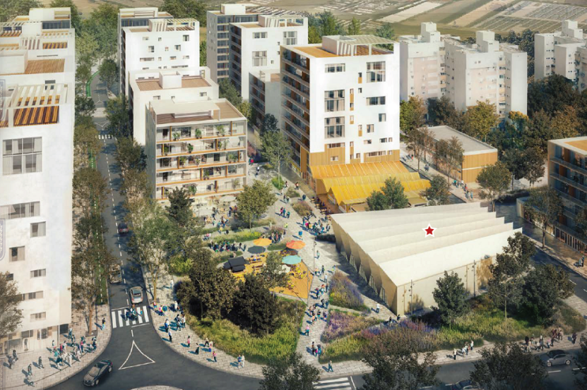 התחדשות במתחם אורות // אדריכלות והדמיה: דרמן ורבקל אדריכלות