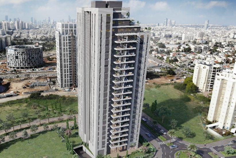 פרויקט דונית בגבעת שמואל של חברת אחים דוניץ // הדמיה: AA STUDIO