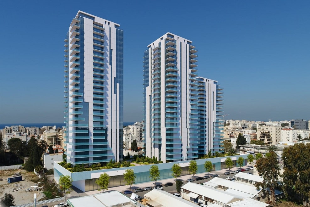 הדמיית פרויקט שופרסל ורייסדור נהריה // רווה לונדון אדריכלים