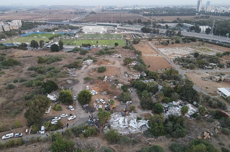 פינוי בתל גיבורים // צילום באדיבות רמ"י