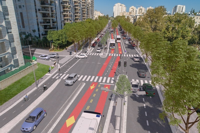 הדמיית הנת"צ // חברת נתיבי איילון, באדיבות עיריית קריית אונו