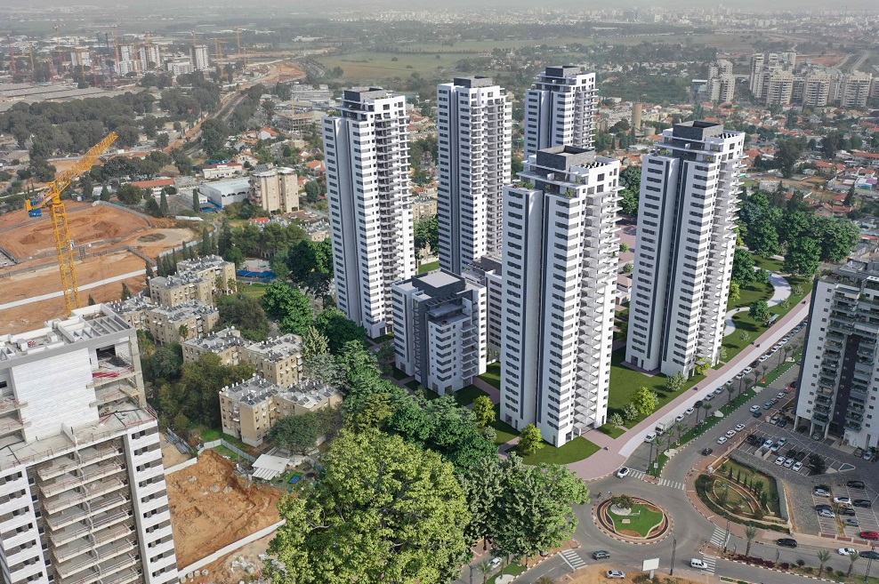 פרויקט של קבוצת אלמוג וענב נדלן בבאר יעקב באדיבות ענב נדלן