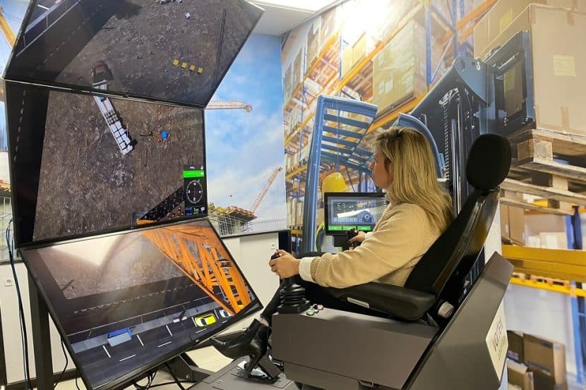 מרכז הסימולטורים של המוסל לתרגול פעילות העגורן במזג אוויר קיצוני // באדיבות המוס"ל