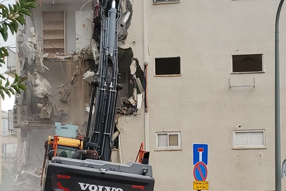אשכול 7, הוד השרון, אירוע הריסה // צילום: דודי גליקו