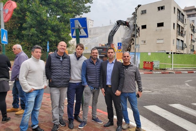אשכול 7, הוד השרון, אירוע הריסה // צילום: דודי גליקו