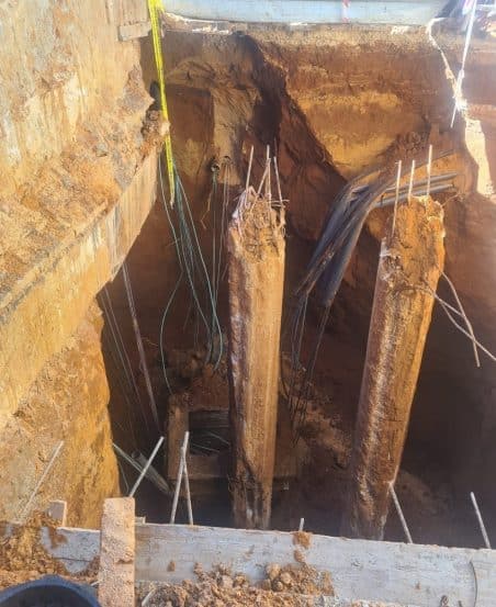 קריסת אדמה בהוד השרון // צילום: עיריית הוד השרון