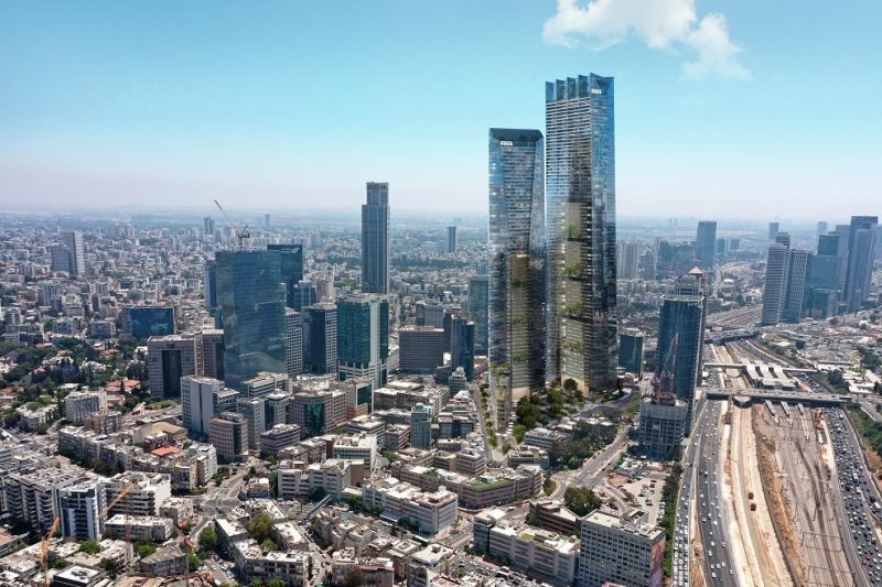 Central Towers, רמת גן // הדמייה: אלכס לובימוב