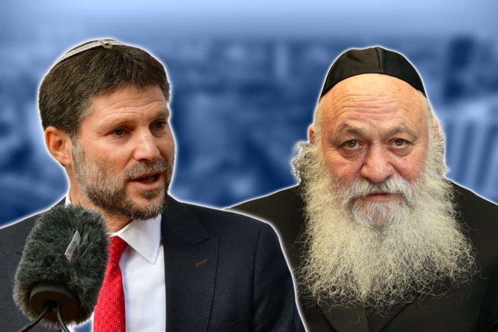 הרב יצחק גולדקנופף, שר השיכון והבינוי // צילום: אלעד זגמן, ענבה, לע"מ | בצלאל סמוטריץ // צילום: רפי בן חקון/לע״מ