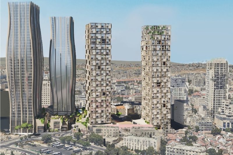 מתחם "מידטאון ירושלים" // הדמייה: משרד DBLD אדריכלים