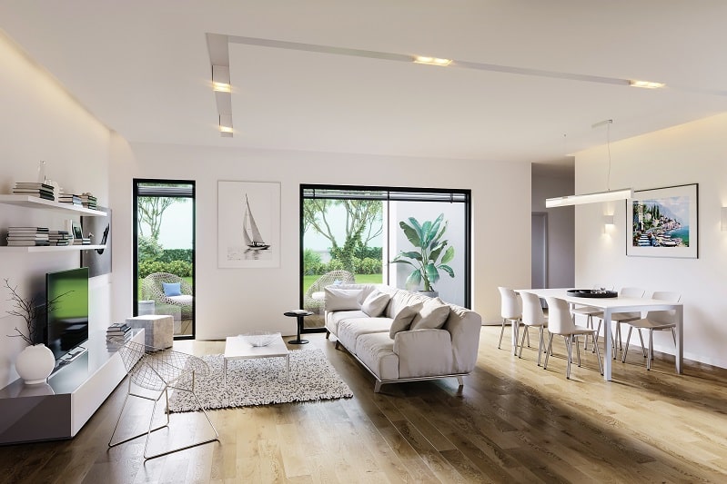 דירת גן בפרויקט VIEW בתל אביב של חברת יוסי אברהמי // הדמיה: וויופוינט