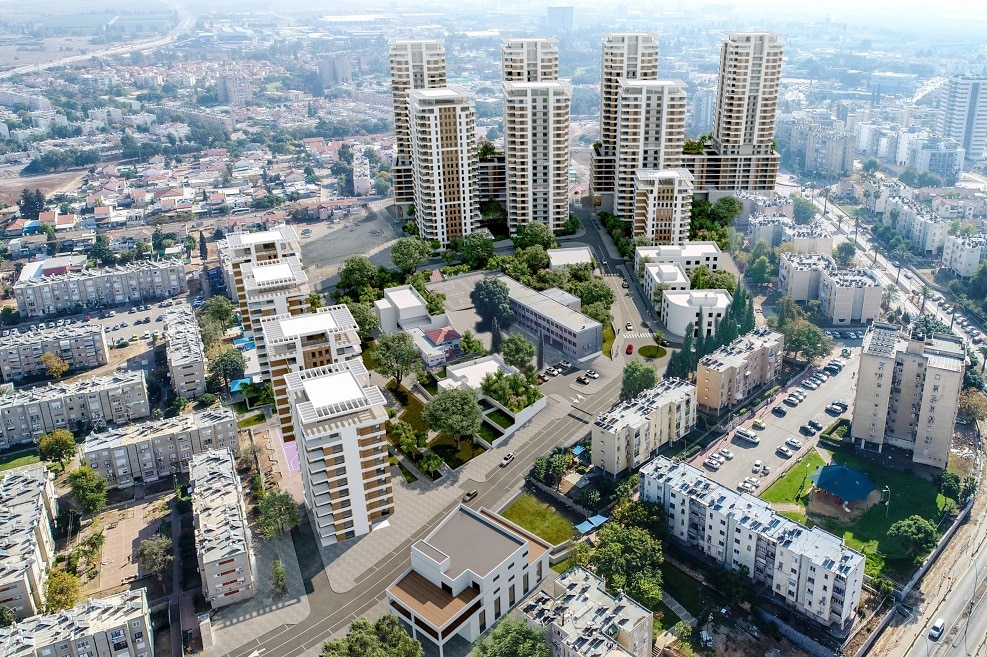 מבוא בנימין קרית גת // הדמיה: פריאון ברונדר אדריכלים