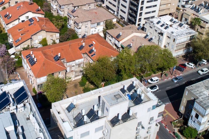 פרויקט פינוי בינוי במתחם הראה-לוחמי סיני ברמת גן // צילום: מגדלור מדיה