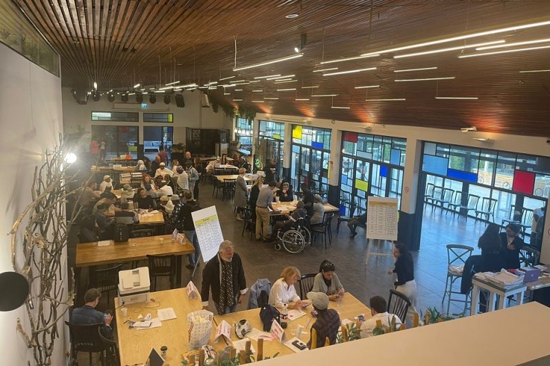 כנס חתימות חוזים בפרויקט של קבוצת נתיב בקריית חיים // צילום: קבוצת נתיב
