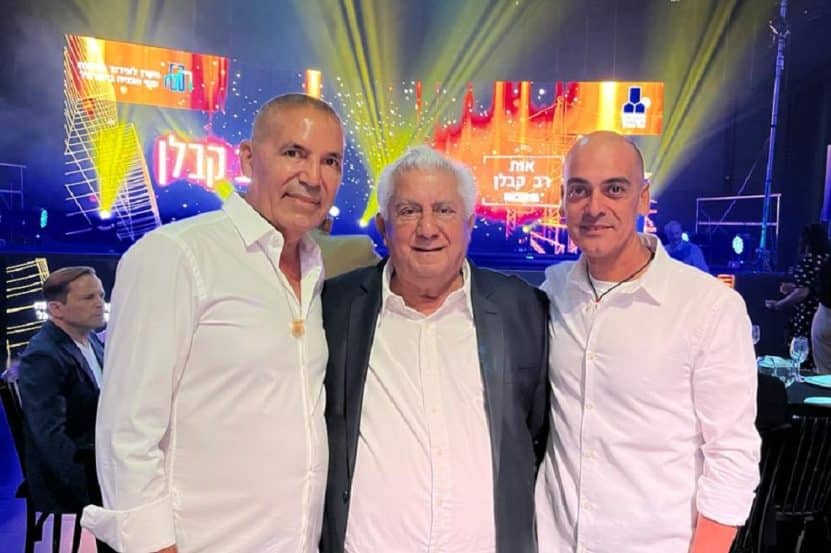 מימין: אלעד דדון שעיה אדל ואלי אביסרור // צילום: ארגון הקבלנים בנגב