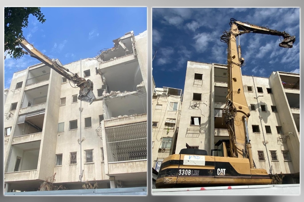 הריסה בדרך נמיר // צילום: יח״צ ״אגם שביט יזמות בנדל״ן״
