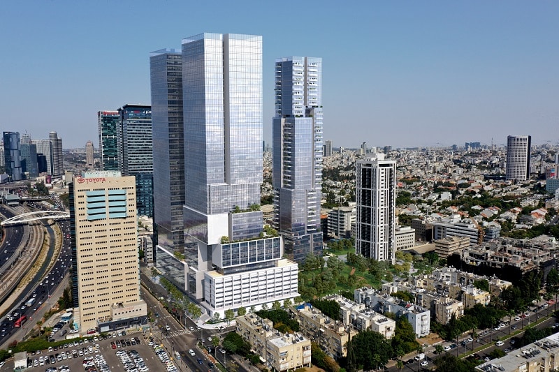 פרויקט מיטב שלב ב' בתל אביב // הדמיה: משרד דני קייזר אדריכלים
