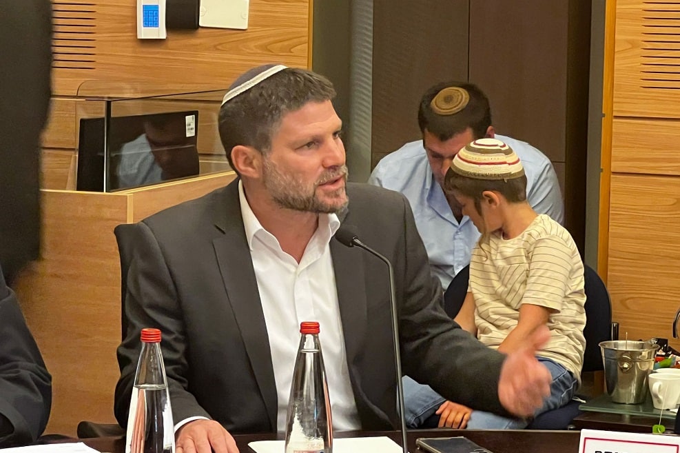 שר האוצר בצלאל סמוטריץ' במהלך הדיון // צילום: דוברות משרד האוצר