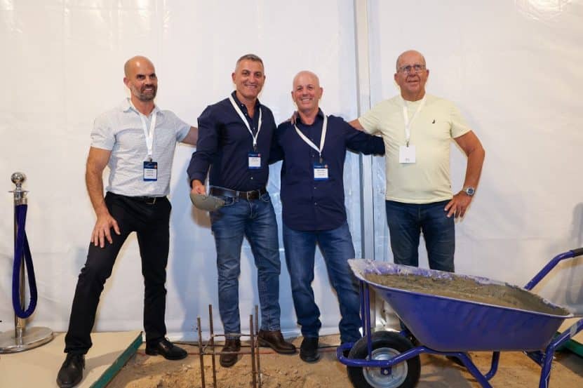 ברוך פרנס, אביב כרמל, ארז בדש, גיא פרנס // צילום: עזרא לוי