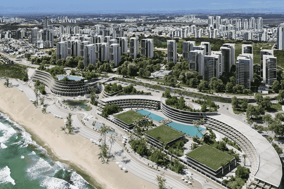 שירת הים בנתניה // הדמיה: קסם הדמיות