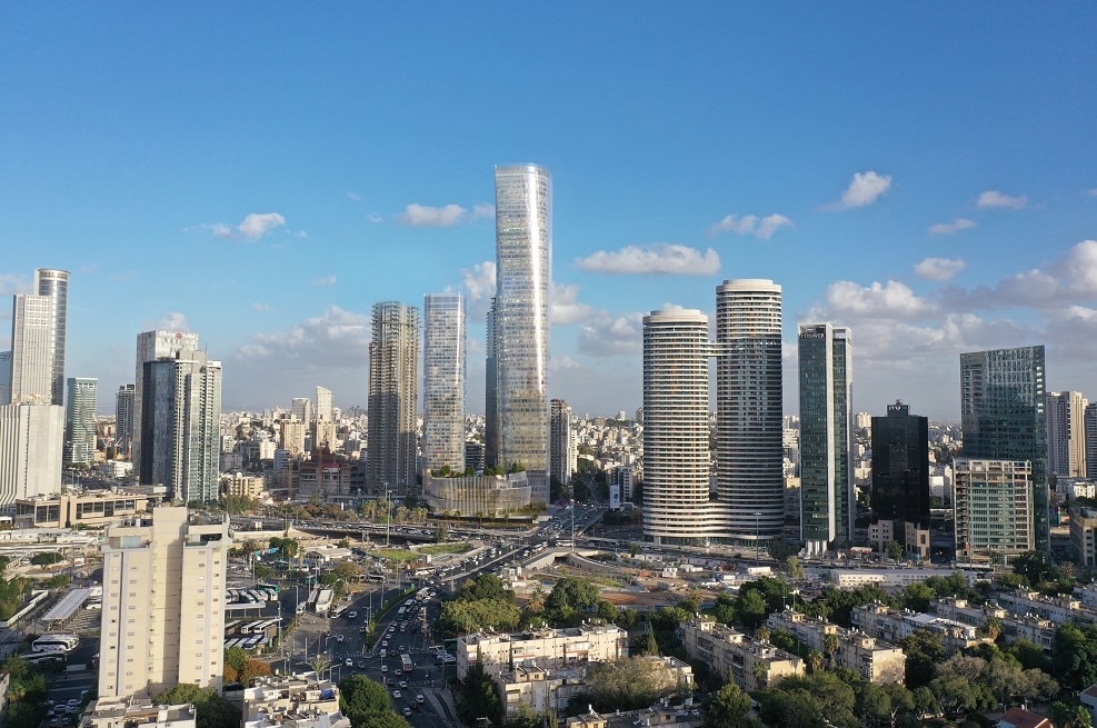 תוכנית מגדל להשכרה גבעתיים סיטי // הדמיה: ברעלי לויצקי כסיף