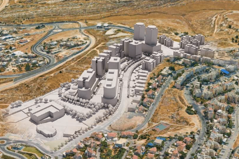 שכונת פסגת זאב בירושלים // הדמיה: אלי רכס אדריכלים