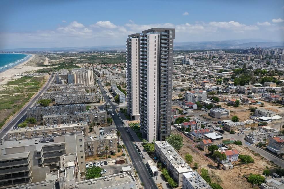 מתחם ההתחדשות העירונית יוספטל בקריית ים // הדמייה: OLIN