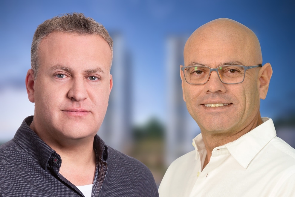 רפי אלמליח // לע"מ | עו"ד אלעזר במברגר // צילום: רז רוגובסקי | פינוי בינוי בקרית יובל בירושלים של חברת אבני דרך // הדמיה: Evolve media