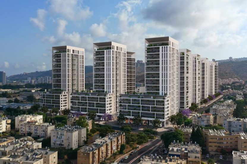 פינוי בינוי בטירת הכרמל של קבוצת רייק // הדמיה: אול אין