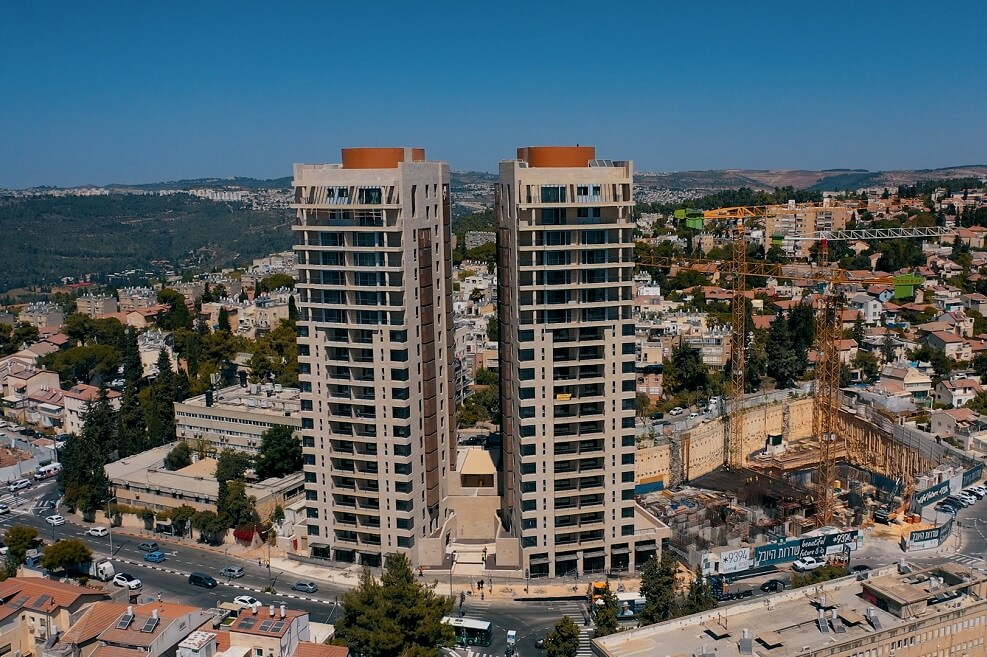 המתחם הראשון בפרוייקט שדרות היובל בירושלים // הדמיה: OLIN