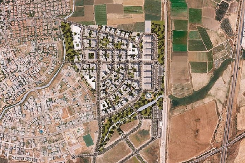 הדמיית תוכנית מזרח המושבה // ארמון אדריכלים ומתכנני ערים