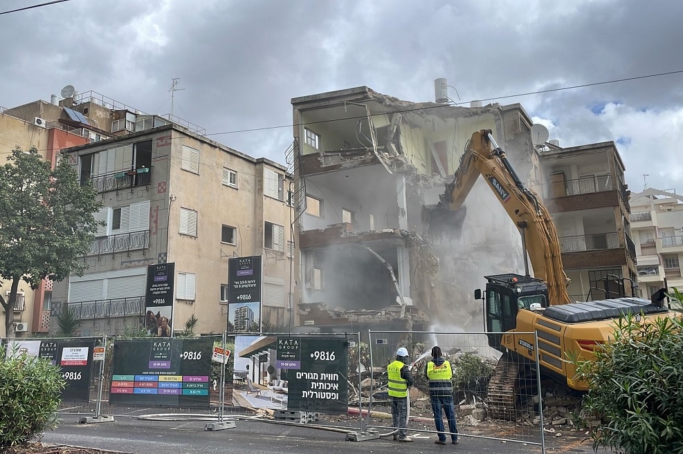 אירוע ההריסה פרויקט סלנט של חברת קטה גרופ // באדיבות חברת קטה גרופ