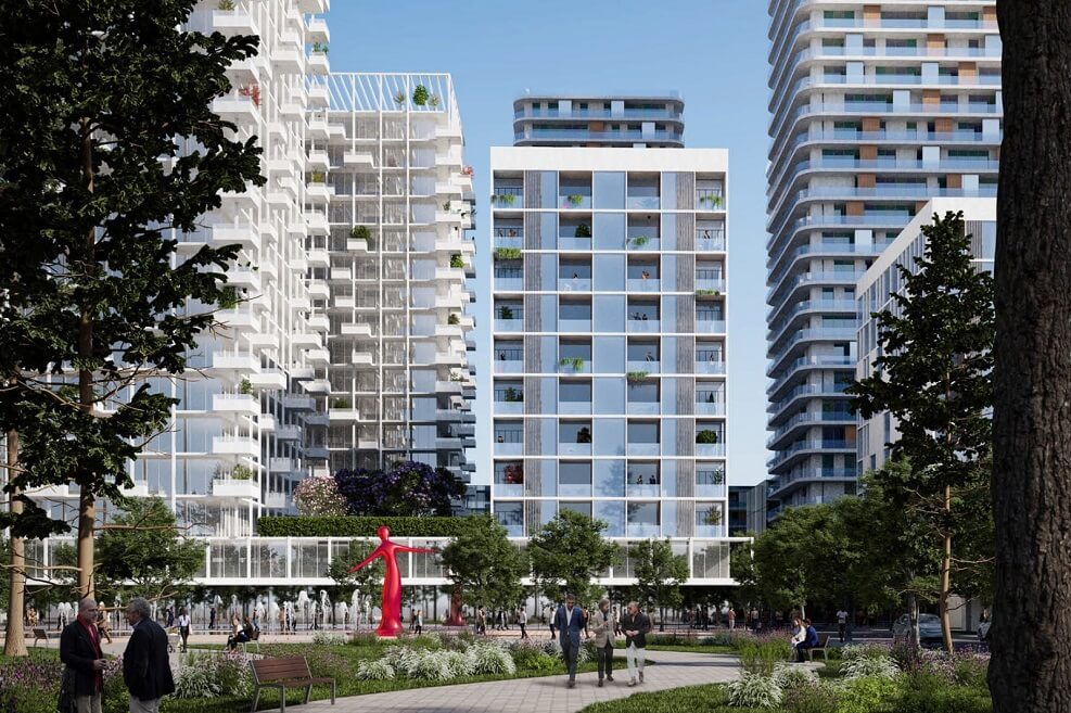 מתחם חלמית בבת ים // הדמיה: HQ architects
