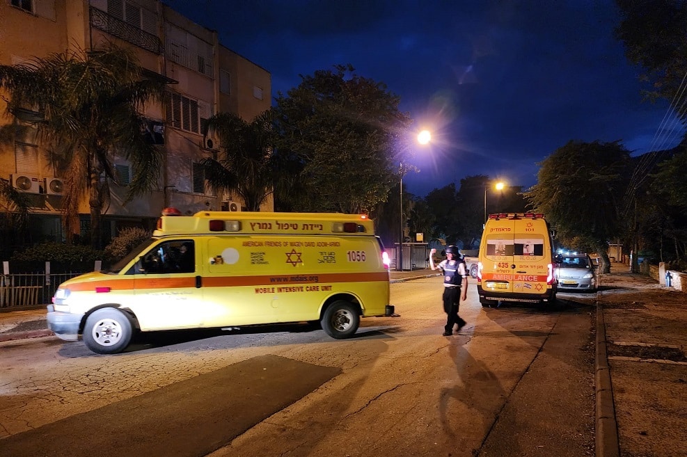 קריית שמונה באירוע נפילת רקטות השבוע // צילום: באדיבות דובר עיריית קריית שמונה