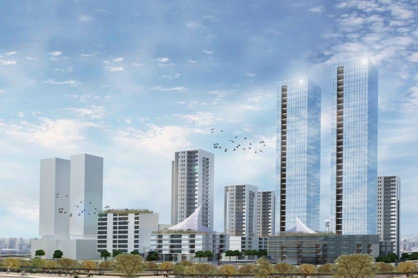 הדמיית מתחם שפרבר בת ים // משרד ערן מבל אדריכלות ובינוי ערים