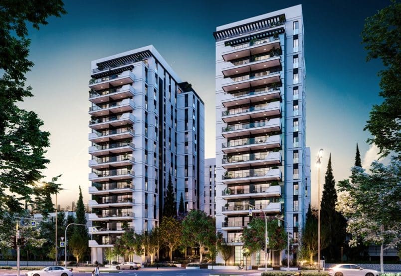 פרויקט HELLO תל אביב של חברת אורון נדל"ן // הדמיה: באדיבות אורון נדל"ן