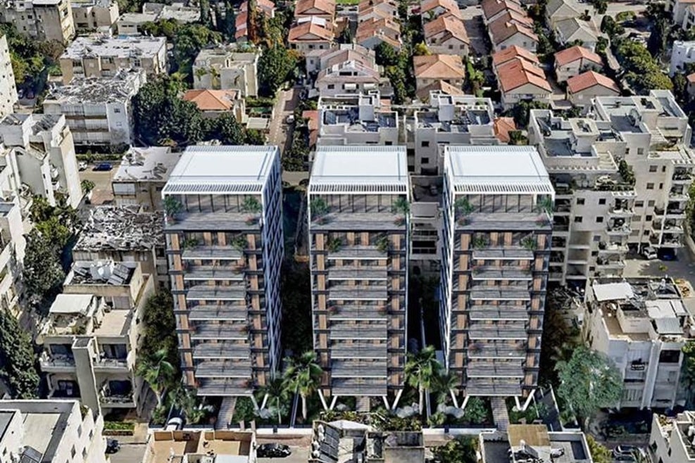 מתחם ויצמן ברעננה של חברת אלמוגים // הדמיה: סטודיו טרהטקטורה