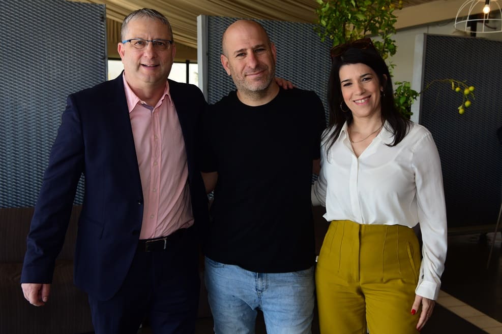 מימין לשמאל: שרון בן יהודה, חנוך דאום ודרור פלדמן // צילום: אבשלום שושני