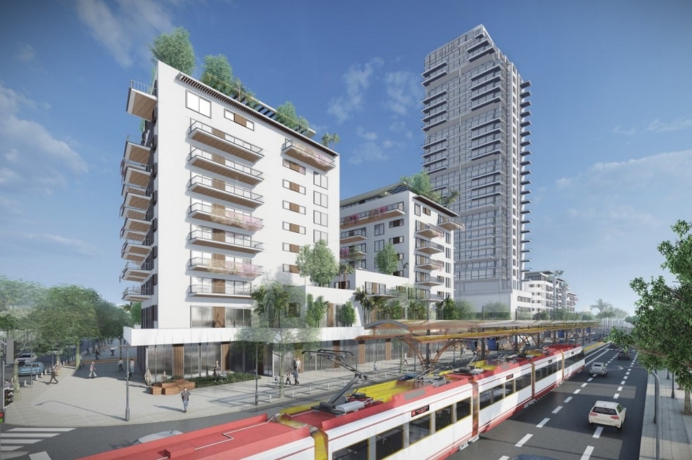 מתחם פינוי בינוי מרכז אורן בבאר שבע // הדמיה: אריאל גושן - גושן אדריכלים