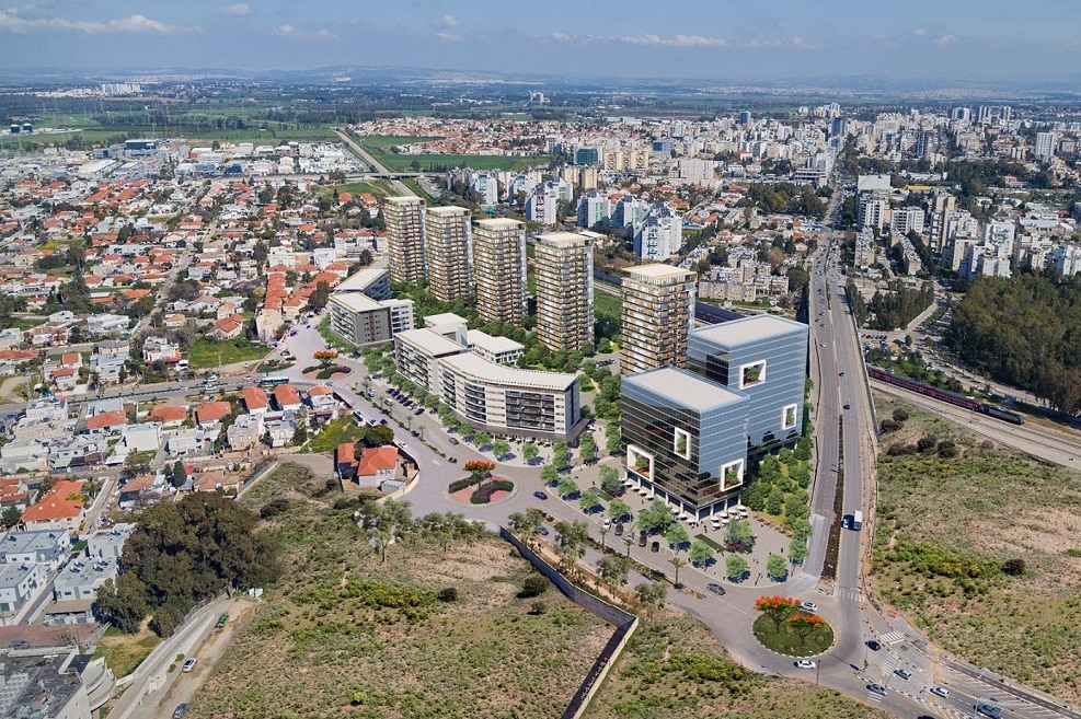 שכונת מגורים חדשה בחדרה // הדמיה: מבל אדריכלים