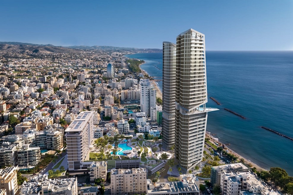פרויקט בעיר לימסול שבקפריסין של חברת גינדי גלובל // הדמיה: סייברקו