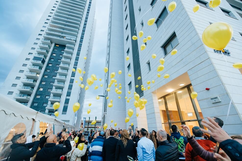 אירוע איכלוס פרויקט פינוי בינוי רמת אליהו בראשל"צ של חברת אשדר // צילום: Neo media