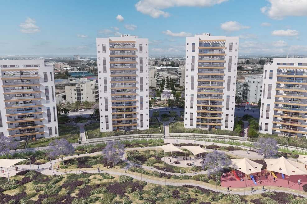 פרויקט מחיר למשתכן בשכונת גבעת בראשית בירושלים // הדמיה: טוטם הדמיות