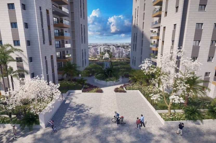 פרויקט מחיר למשתכן בשכונת גבעת בראשית בירושלים // הדמיה: טוטם הדמיות