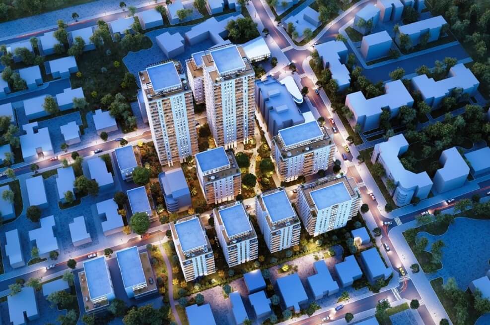 מתחם פינוי בינוי כיסופים בכפר סבא // הדמיה: רן בלנדר אדריכלות ותכנון ערים