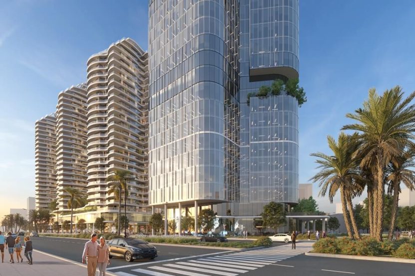 מתחם רובע "אופק הים" בנתניה של חברת אקרו נדל"ן // הדמיה: משרד קיקה ברא"ז אדריכלים ומתכנני ערים