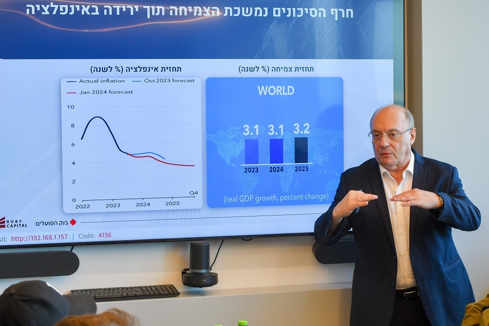 ליאו ליידרמן בכנס סמנכלי כספים של חברת רובי קפיטל // צילום: כפיר סיון