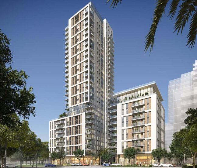 מתחם ברודצקי בנתניה של ויתניה ו- SGS LIVING // הדמיה: ישר אדריכלים