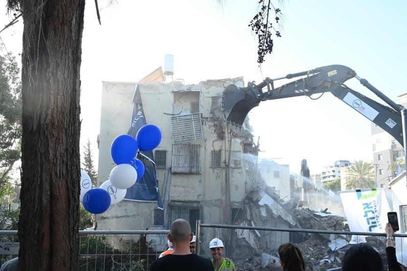 פרויקט פינוי בינוי בשכונת נווה יהושע ברמת גן // צילום: ליאת מנדל