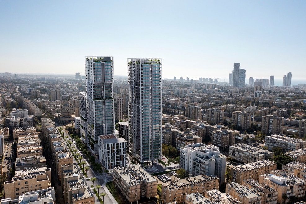 תכנית פינוי בינוי ברחוב אילת בחולון // הדמיה: קסם הדמיות
